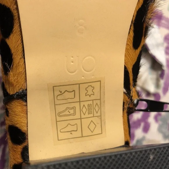 EUC Urban Outfitters Thelma Leopard Print Ankle Boots Size 8 - Picture 6 of 15